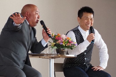 ますだおかだ・増田さん、中学校で熱弁　夢かなえるための&ldquo;持論&rdquo;