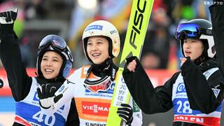 女子・丸山希、2戦連続の表彰台 ！ 男子は二階堂蓮が4位、小林陵侑は5位【スキージャンプW杯】