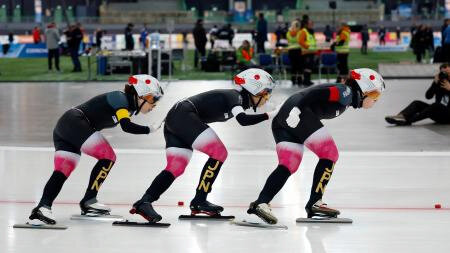女子団体で日本３位　スピードＷ杯第４戦
