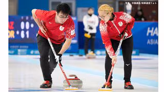 カーリング混合ダブルス、ドイツに圧勝で通算2勝2敗に　好ショット連発も負けられない戦い続く【五輪世界最終予選】