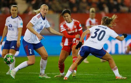 谷川萌々子先制点、準々決勝へ　サッカー女子欧州ＣＬ