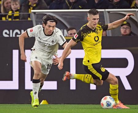 ボルシアＭＧ町野は後半途中から　サッカーのドイツ１部