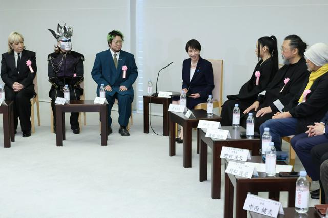 デーモン閣下らと意見交換　高市首相、コンテンツの海外展開強化へ