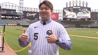 Wソックス 村上宗隆 入団会見「勝つこと 成長すること 挑み続けること」球団再建を誓う「勝ちに向かってストーリーを作り上げる」