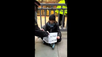 グレタさんロンドンで一時拘束される　親パレスチナ団体支持デモへの参加が&ldquo;テロ関連法に違反する可能性&rdquo;として