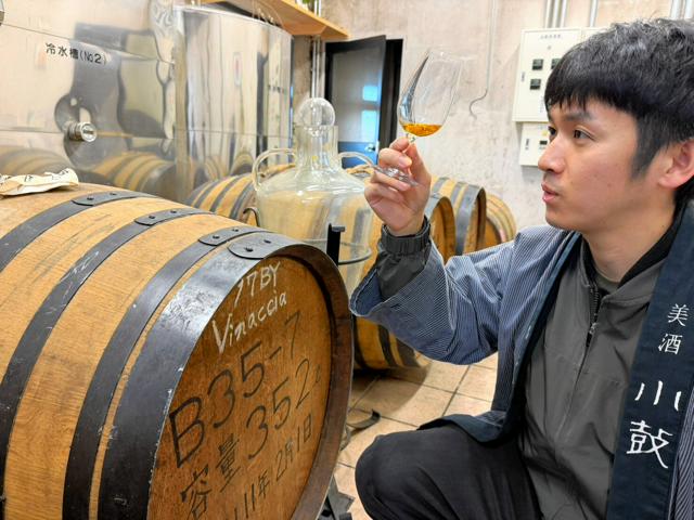 豪雨被害を乗り越え　18年間熟成したブランデーでハイボール缶開発