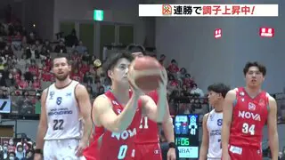 寺嶋がコートに復帰　フリースローも決める　ドラゴンフライズ3連勝　