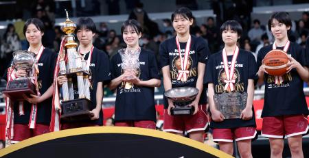 バスケ女子は大阪薫英が初優勝　福岡大大濠と東山が男子決勝へ