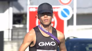 初優勝へGMO嶋津雄大、区間新のトップで最終7区にタスキリレー　アンカーはルーキー・鶴川正也【ニューイヤー駅伝】