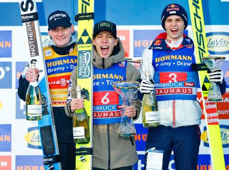 二階堂がＷ杯初優勝　ジャンプ週間第３戦