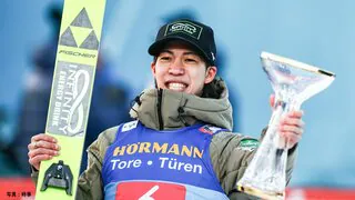 【スキージャンプ】24歳の二階堂蓮がＷ杯初優勝！2連勝中のプレブツを0.5点上回る　小林陵有は10位