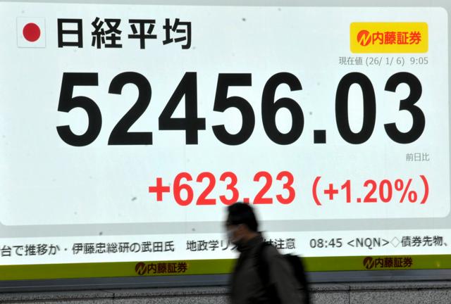 日経平均、一時終値ベースの史上最高値を更新　米軍事作戦を受け上昇