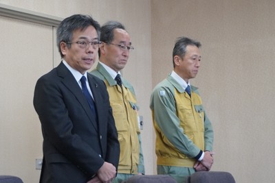 浜岡原発データ不正　中部電社長が静岡・御前崎市など4市に謝罪