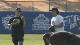 ドラゴンズ･金丸夢斗投手 憧れのメジャーリーガー今永昇太投手と自主トレ ｢学んだことを自分のものに｣