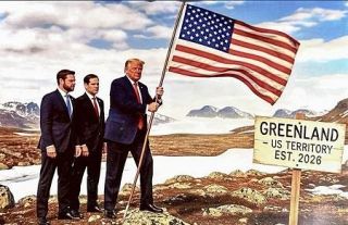 「グリーンランドに米国旗」　ＡＩ生成か、トランプ氏投稿