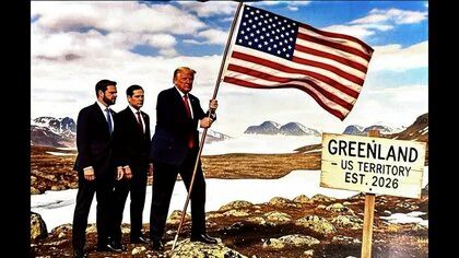 &rdquo;トランプ大統領がグリーンランドに米国旗掲げ『2026年からアメリカ領土』の看板&rdquo;　自身のSNSに画像投稿　領有へ圧力強化か