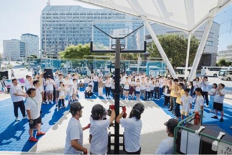 【バスケ&times;若者就労支援】沖縄県で移動式バスケットボールコートのレンタル事業を開始！