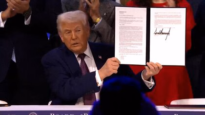 ガザ再建へ「平和評議会」設立式典　トランプ氏「国連は努力していない」