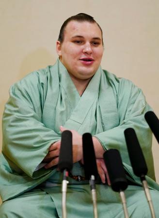 安青錦「やっとゆっくりできる」　新大関優勝から一夜明け