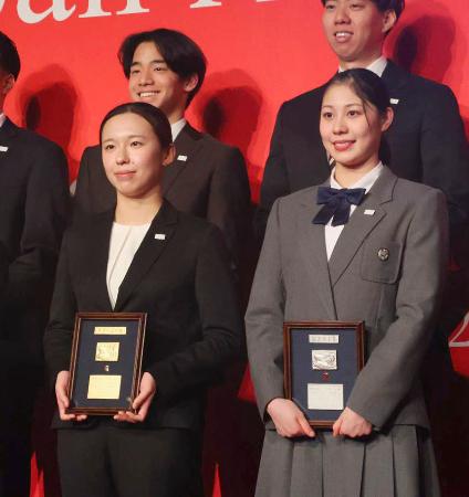 梶本一花が最優秀選手　日本水連表彰式