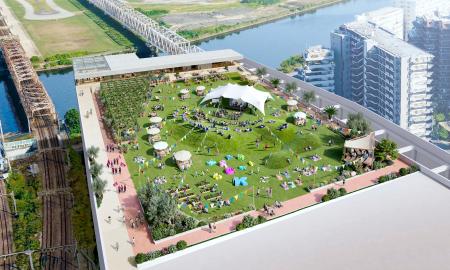 Ｂ１川崎、新アリーナ３０年開業　「世界初」の屋上公園