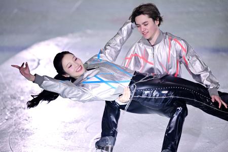 宇野さん、五輪代表にエール　「全員がベストな演技を」