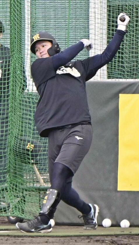 阪神・森下、WBCへ準備着々　快音響く　合同自主トレ開始　沖縄・宜野座村