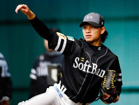 ソフトバンク徐若熙が初ブルペン　４５球投げ「今のところ順調」