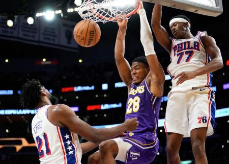 ＮＢＡ八村１４得点、チーム勝利　河村、７アシストで３得点