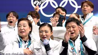 フィギュア団体、坂本花織「金を取るっていうのを4年前から話し合ってきた」日本は首位米国と僅差の2位発進