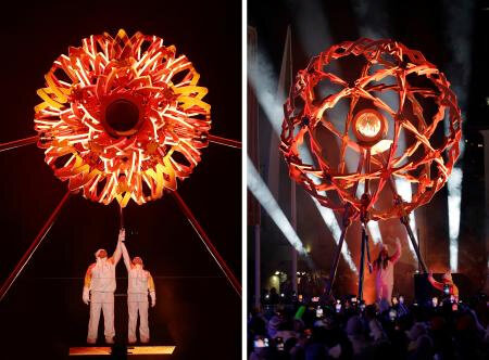 アルペン界のスターが聖火に点火　トンバさん、開会式は最高潮に