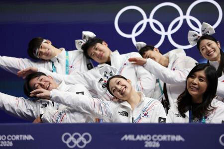 ペア不在の韓国は初日７位　フィギュア団体