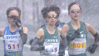 &ldquo;降雪の中で激走&rdquo; 不破聖衣来 初のハーフマラソンで1時間9分39秒で4位、樺沢和佳奈が1時間9分20秒で優勝