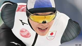 日本記録保持者、19歳の佐々木翔夢は6分27秒97でフィニッシュ　スピードスケート男子5000m【ミラノ五輪】