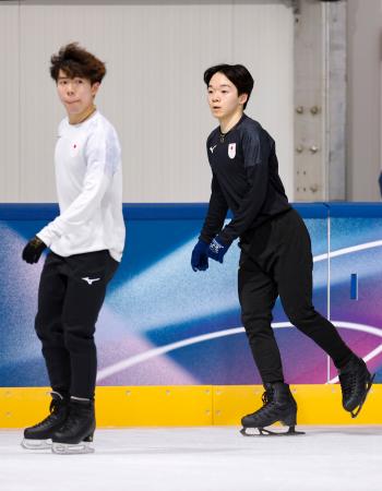 鍵山、ＳＰ目標は１１０点　三浦は靴が壊れるトラブル