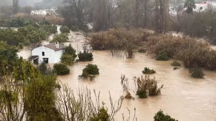 【緊迫】冬の嵐で川氾濫&hellip;濁流のなか車上で救け待つ男性ら　住宅から飼い犬の救助も　世界遺産の街では大雪の被害も　スペイン