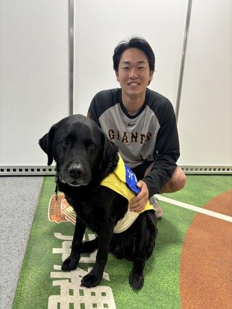 読売巨人軍春季那覇キャンプ2026にて山崎伊織投手が支援している日本介助犬協会が2/14（土）15（日）でブース出展決定！