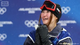 小野光希（21）涙の銅メダル　2度目の五輪で豪快エア　スノーボード女子ハーフパイプ