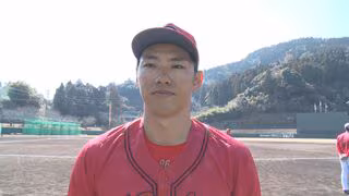 中村奨成日南キャンプ終了も「沖縄からが勝負」　開幕スタメンに向けもう一段階レベルアップへ　日南キャンプ打ち上げ一問一答　カープ