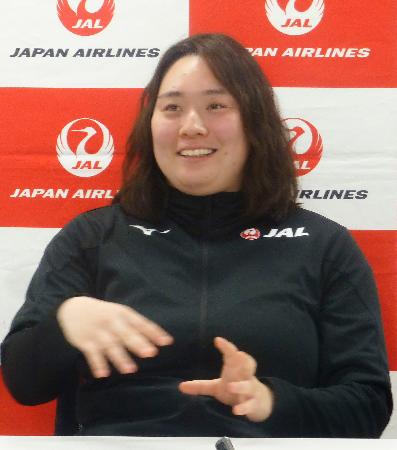 北口榛花「さらに成長したい」　世界記録保持者と合宿へ