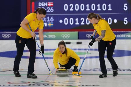 スウェーデン女子が３連勝　カーリング・１３日