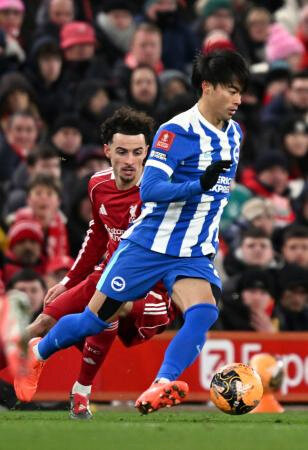 三笘は後半途中出場　イングランドＦＡ杯