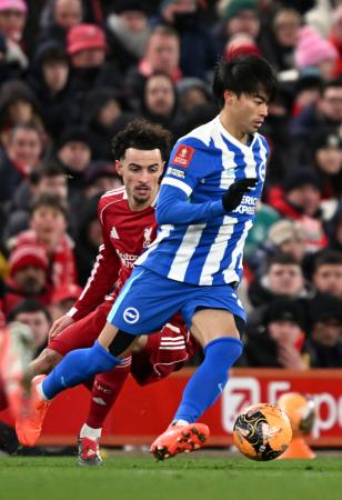 三笘は後半途中出場　イングランドＦＡ杯