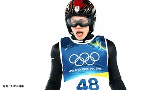 二階堂蓮、ラージヒルで銀メダル ！ ノーマルヒル銅、混合団体銅に続き今大会3つ目も「本当に悔しい思いが強すぎて」【ミラノ五輪】
