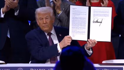 トランプ大統領　ガザ復興事業に「平和評議会」加盟国が7600億円超拠出と発表&hellip;治安維持支援に数千人の要員派遣も