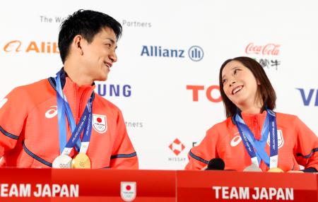 木原龍一「まだ実感湧かない」　ペア「りくりゅう」一夜明け会見