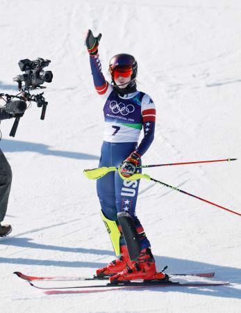 女子回転、米のシフリンが圧勝　３０歳、２大会ぶり３個目の金