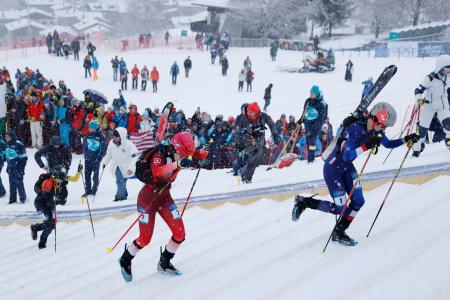 新競技「山岳スキー」お披露目　欧州を中心に発展