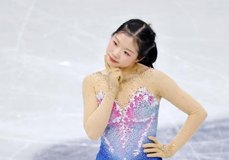 銅の中井亜美、勝負飯は「牛丼」　初々しい高校生、趣味はメーク