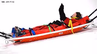 会場騒然&hellip;スキーハーフパイプで前回銀メダリスト・カナダの選手が頭部強打、担架で運ばれる【ミラノオリンピック】